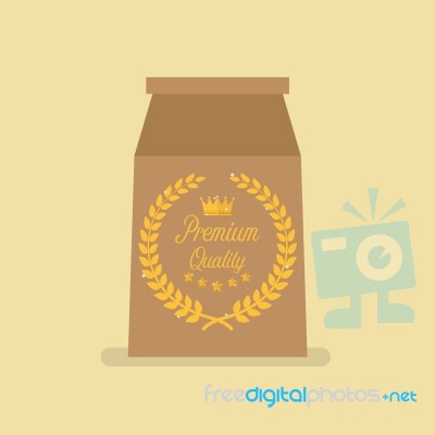 Premium Quality Package Paper Bag Stock Image