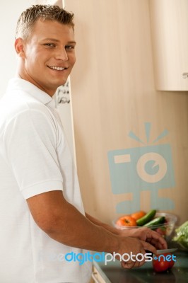 Preparing For Dinner Stock Photo