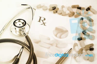 Prescription Medication Concept Stock Photo