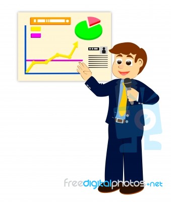 Presentation For Business Growth Stock Image