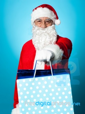 Presents By Santa On Christmas Stock Photo