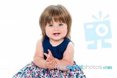 Pretty Little baby Girl Stock Photo