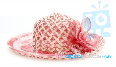 Pretty Straw Hat Stock Photo