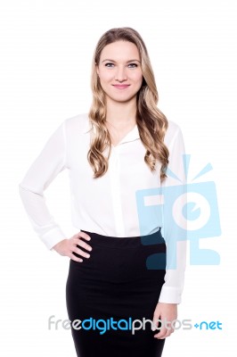 Pretty Young Corporate Executive Stock Photo