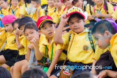 Primary Students Visit The Zoo, In The Jul 27, 2016. Bangkok Thailand Stock Photo