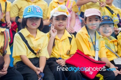 Primary Students Visit The Zoo, In The Jul 27, 2016. Bangkok Thailand Stock Photo