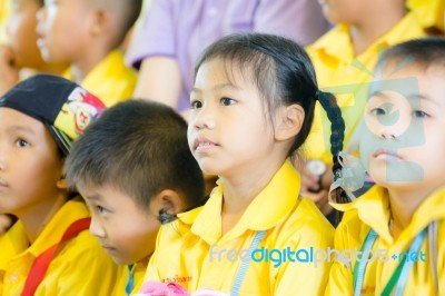 Primary Students Visit The Zoo, In The Jul 27, 2016. Bangkok Thailand Stock Photo