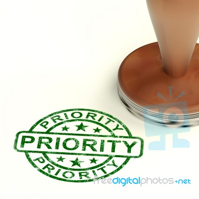 Priority Stamp Stock Image