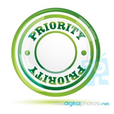 Priority Stamp  Stock Image