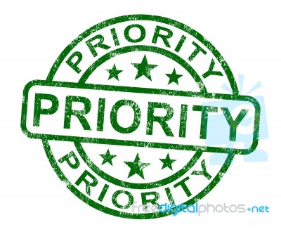 Priority Stamp Stock Image