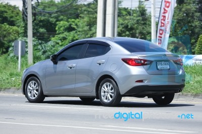 Private Eco Car, Mazda 2.  Stock Photo