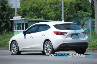 Private Eco Car, Mazda 3 Stock Photo