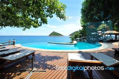 Private View Point Koh Tao Stock Photo