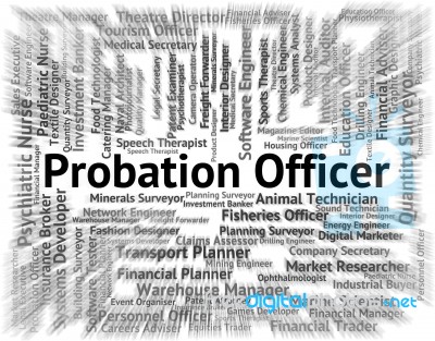 Probation Officer Indicates Administrators Hiring And Probationa… Stock Image