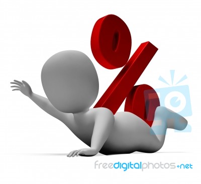 Problem Interest Indicates Difficult Situation And Character 3d Stock Image