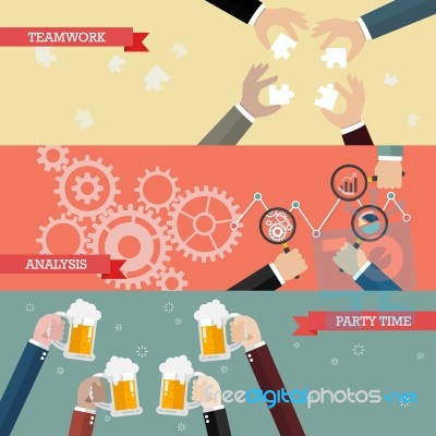 Process Of Business Teamwork Stock Image