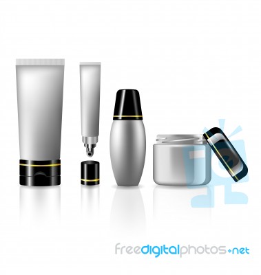 Product Set For Skin Care  Collection For Beauty Cosmetics Stock Image