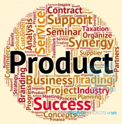 Product Word Represents Stock Stocks And Words Stock Image