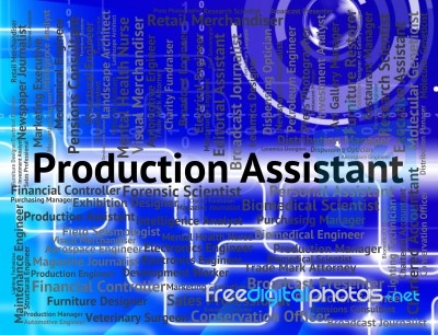 Production Assistant Representing Auxiliary Jobs And Manufacturing Stock Image