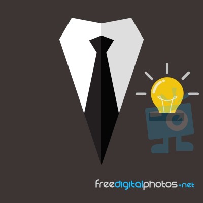 Professional Suit With Idea In Pocket Stock Image