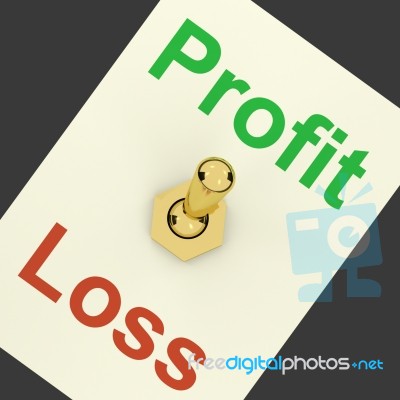 Profit And Loss Switch Stock Image