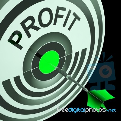 Profit Means Financial Success And Earning Revenue Stock Image