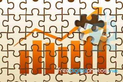 Profit Puzzle Stock Image