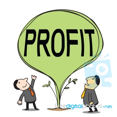 Profit Rising Stock Image