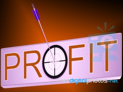 Profit Shows Financial Investment Success Stock Image