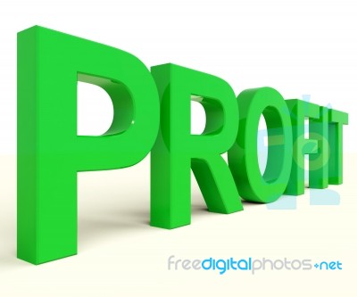 Profit Word Stock Image