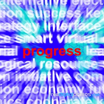 Progress Word Stock Image