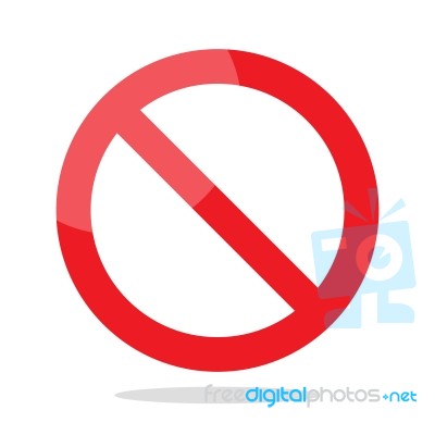 Prohibition No Symbol Stock Image