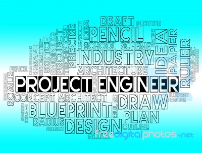 Project Engineer Shows Engineering Job Or Programme Stock Image