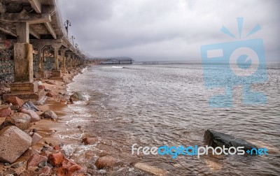 Promenade Near The Sea Stock Photo