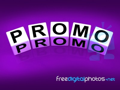 Promo Blocks Show Advertisement And Broadcasting Promotions Stock Image