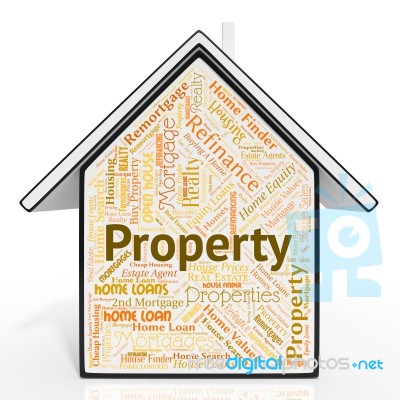 Property House Means Real Estate And Apartments Stock Image