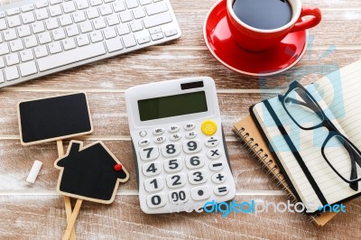 Property Taxes And Mortgage Concept Stock Photo