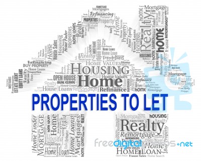 Property To Let Shows For Rent And Apartment Stock Image