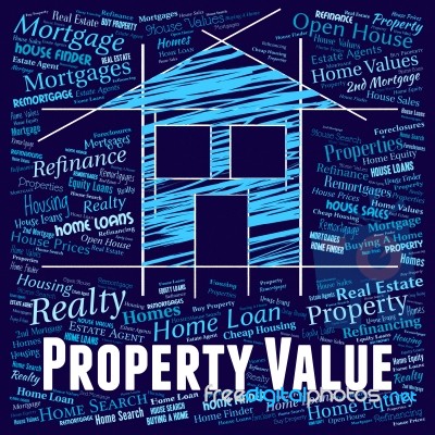 Property Value Means Current Prices And Amount Stock Image