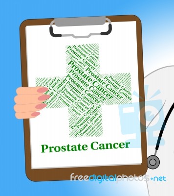 Prostate Cancer Shows Poor Health And Ailment Stock Image