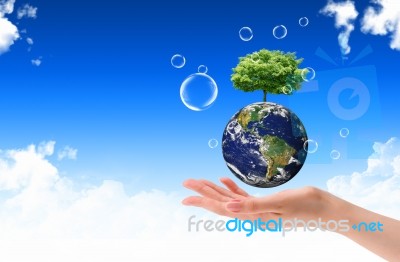 Protect The Earth Concept Stock Photo