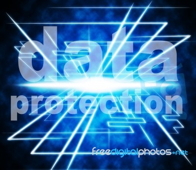 Protection Data Indicates Encryption Bytes And Restricted Stock Image