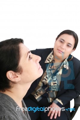 Psychologist Listening To Patient  Stock Photo