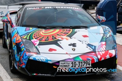 Puerto Banus, Andalucia/spain - July 6 : Lamborghini Parked In P… Stock Photo