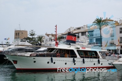 Puerto Banus, Andalucia/spain - July 6 : View Of The Harbour In Stock Photo