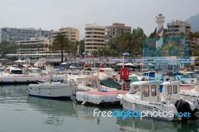 Puerto Banus, Andalucia/spain - July 6 : View Of The Harbour In Stock Photo