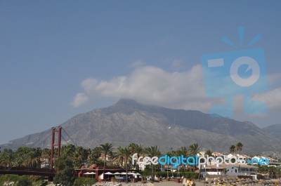 Puerto Banus Beach Stock Photo