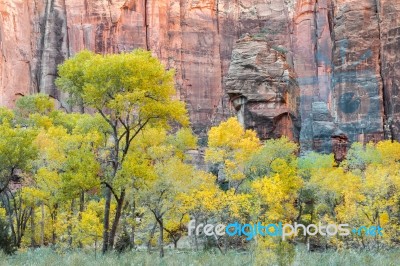 Pulpit Rock In Zion Stock Photo