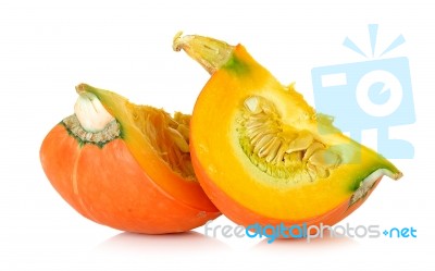 Pumpkin Isolated On The White Background Stock Photo