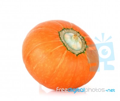 Pumpkin Isolated On The White Background Stock Photo